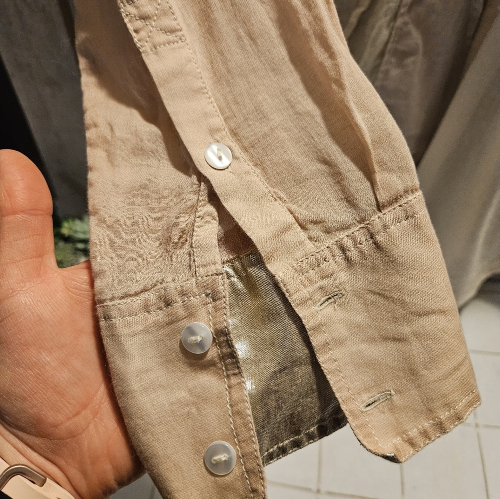 Free people pastel rainbow button down - Picture 6 of 16